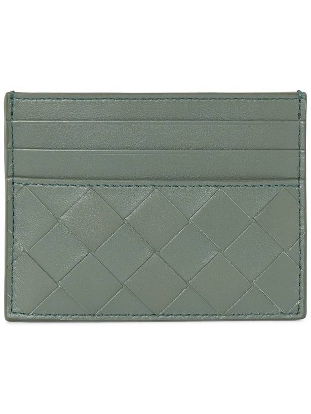 Intrecciato Leather Card Wallet Aloe - BOTTEGA VENETA - BALAAN 2