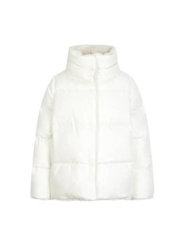 Women s Cashmere Silk Fur Down Padded Jacket Ivory 270279 - HERNO - BALAAN 1