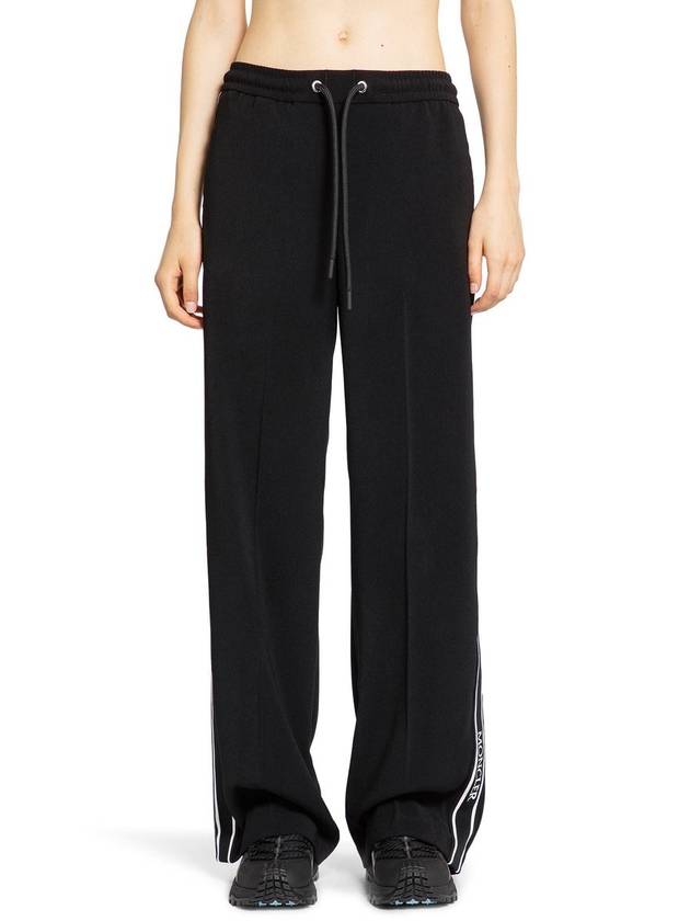 Women's Satin Track Pants Black - MONCLER - BALAAN 6