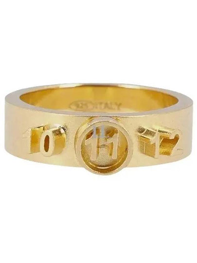 Number Engraved Logo Metal Ring Gold - MAISON MARGIELA - BALAAN 2