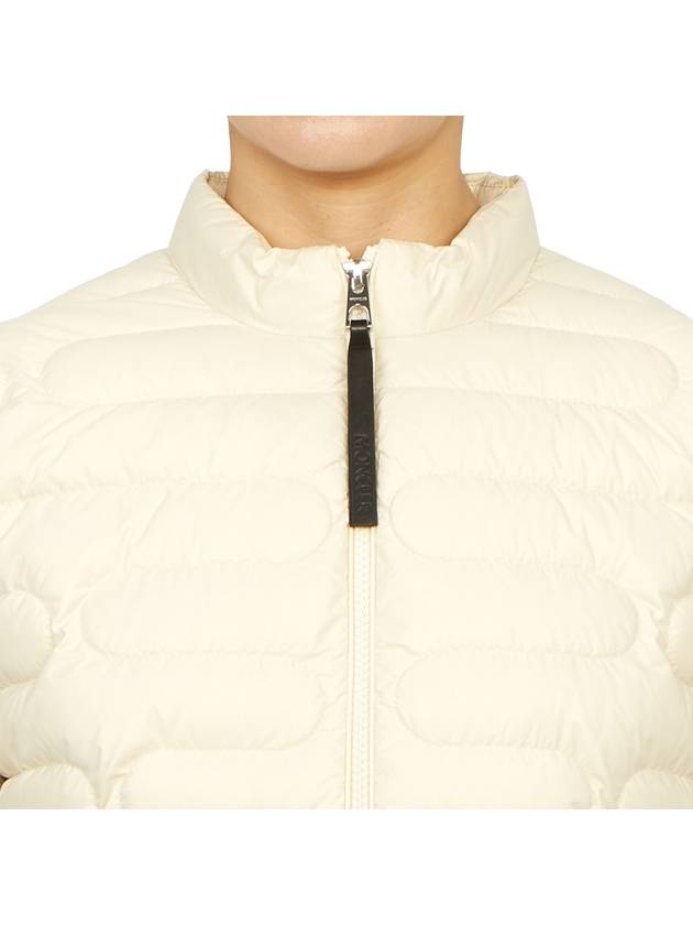 Women's Padded Down Cotton Zip-Up Jacket White - MONCLER - BALAAN 7