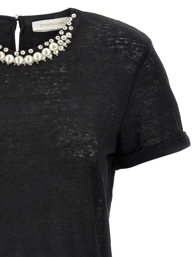 Zimmermann 'Crush Embellished' T-Shirt - ZIMMERMANN - BALAAN 3