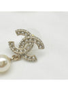 CC Metal Logo Pearl Earrings Gold - CHANEL - BALAAN 11