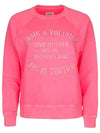 Embroidered Logo Sweatshirt Pink - ZADIG & VOLTAIRE - BALAAN 1