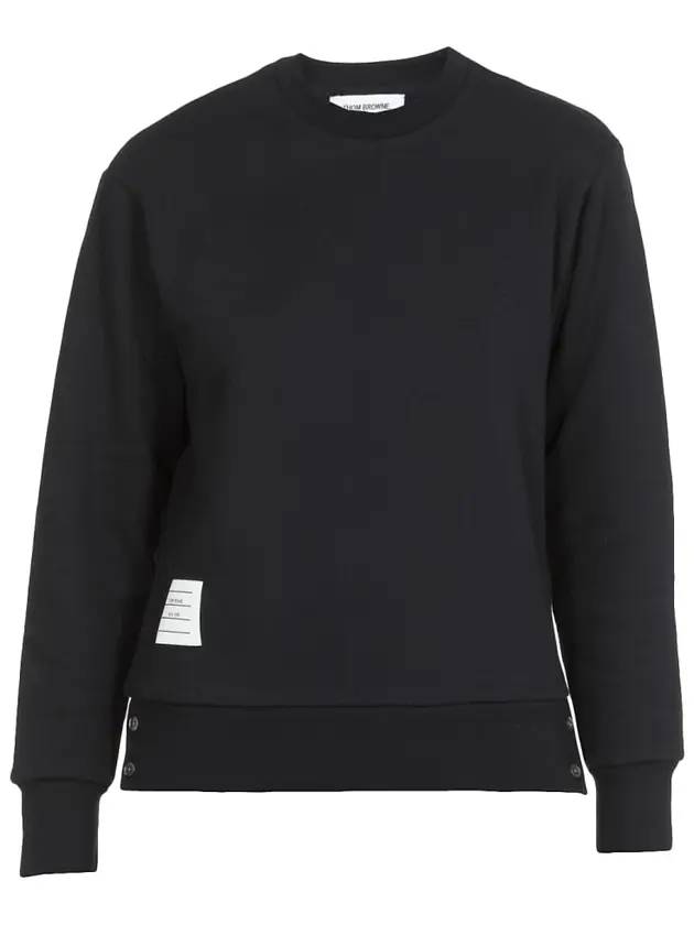 THOM BROWNE Classic Loopback With Center Back RWB Stripe Crewneck Sweatshirt Navy FJT070A 03377 415 - THOM BROWNE - BALAAN