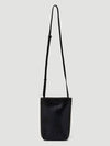 Banner Banner embossed logo strap small leather shoulder bag - GANNI - BALAAN 2