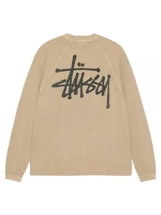 Reglan Thermal Crew Long Sleeve T-Shirt Sand - STUSSY - BALAAN 2