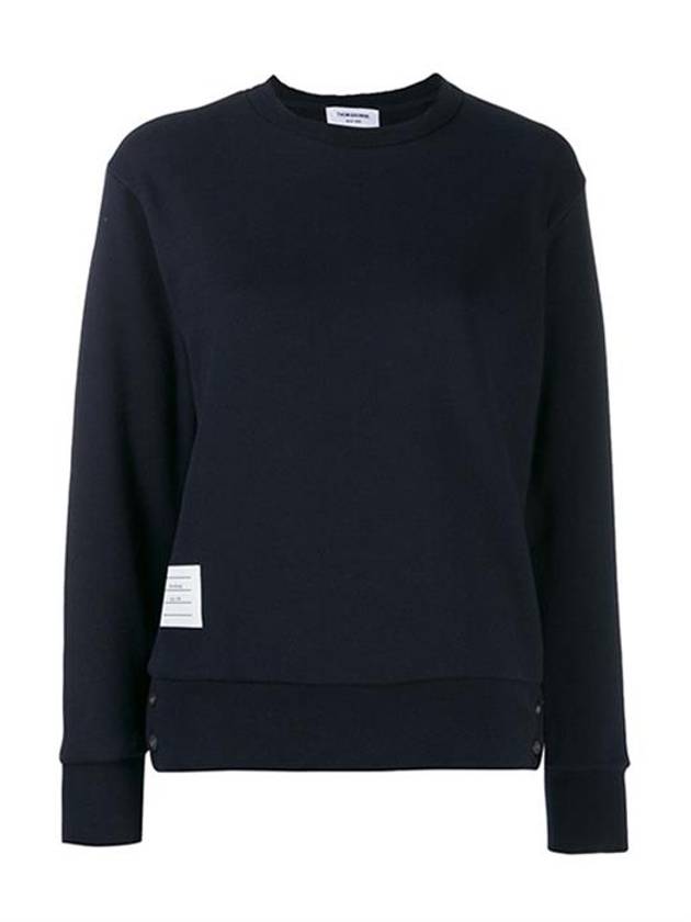 Center Back RWB Stripe Classic Loopback Crewneck Sweatshirt Navy - THOM BROWNE - BALAAN 3