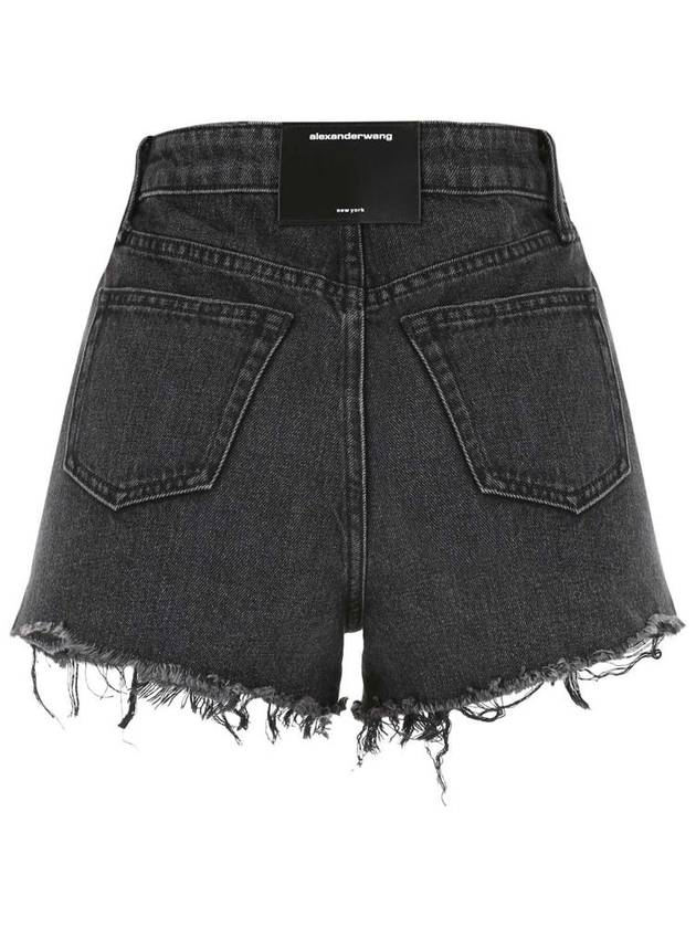 Women's Bite Denim Shorts Black - ALEXANDER WANG - BALAAN 3