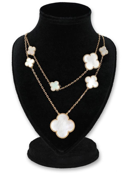 Magic Alhambra Long Necklace 18K Yellow Gold - VANCLEEFARPELS - BALAAN 2