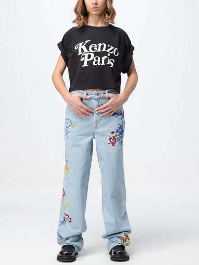 Jeans Kenzo in denim con ricami - KENZO - BALAAN 2