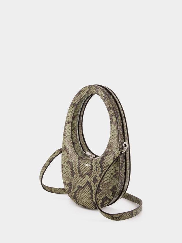 Python Printed Crossbody Mini Swipe Bag - Coperni - Leather - Green - COPERNI - BALAAN 2