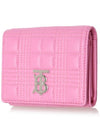 Lola Quilted Small Half Wallet Pink - BURBERRY - BALAAN 3