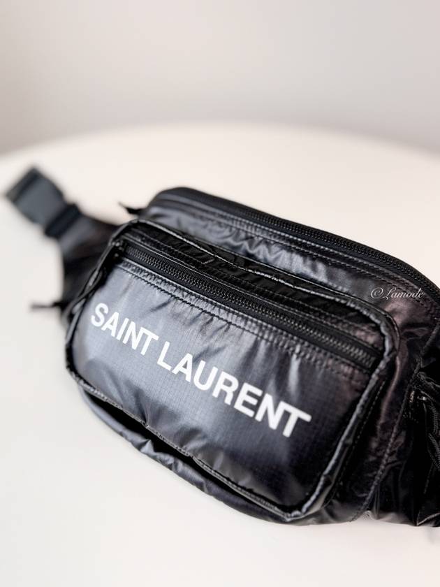 Nylon Logo Nuxx Cross Bag Black - SAINT LAURENT - BALAAN 6