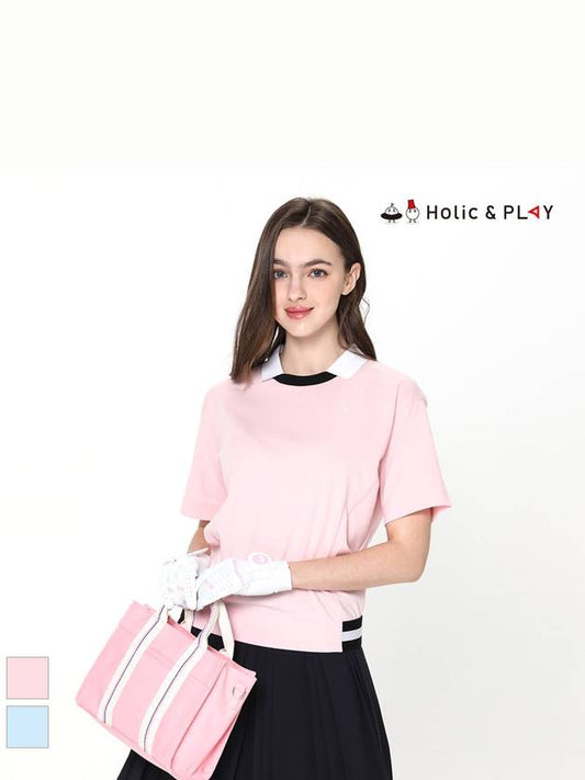 hem color combination stingray fit t-shirtHE2WTS010 - HOLIC&PLAY - BALAAN 2