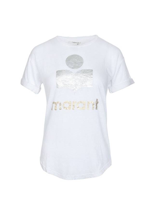 Women's Koldi Logo Short Sleeve T Shirt White - ISABEL MARANT - BALAAN 1