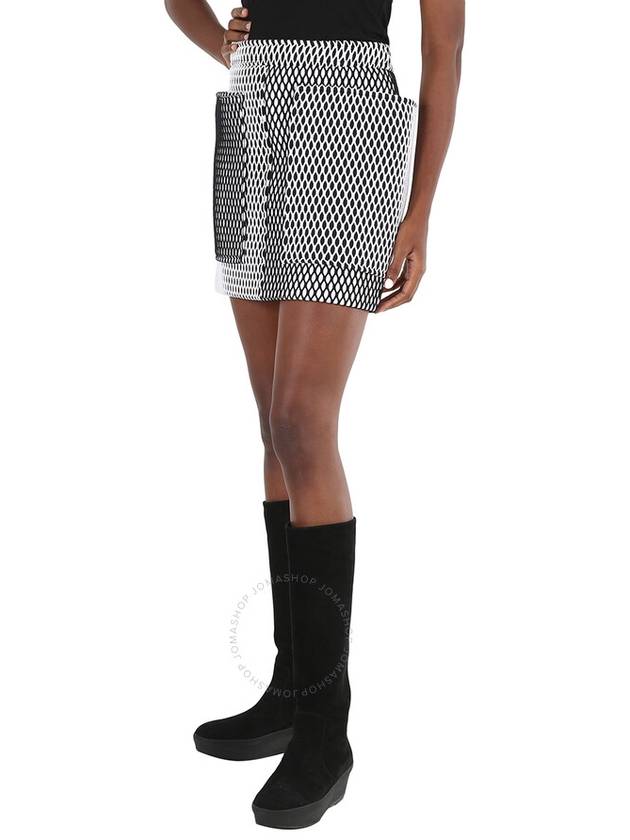 Pocket Mesh and Neoprene H-Line Skirt - BURBERRY - BALAAN 3