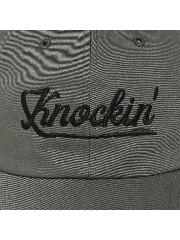 Knockin Logo BB Ball Cap Grey - OGARP - BALAAN 5