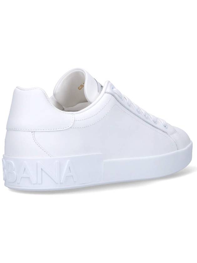 Portofino Calfskin Low Top Sneakers White - DOLCE&GABBANA - BALAAN 5