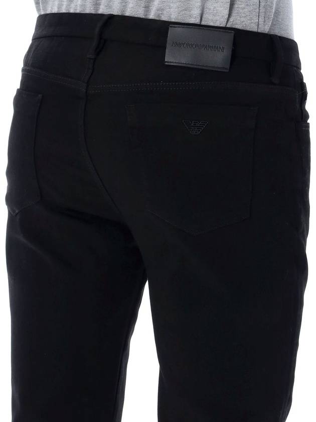 slim fit stretch jeans black - EMPORIO ARMANI - BALAAN 4