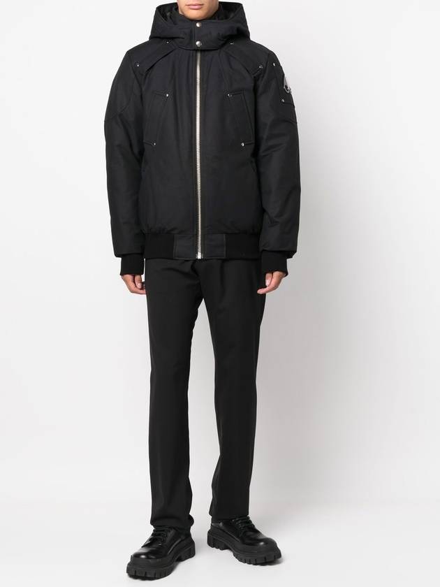 Ballistic Hooded Down Bomber Padding Black - MOOSE KNUCKLES - BALAAN 3