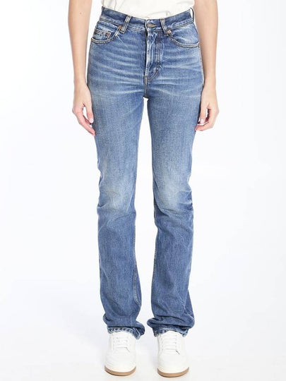 90's Slim Jeans Blue Denim - SAINT LAURENT - BALAAN 2