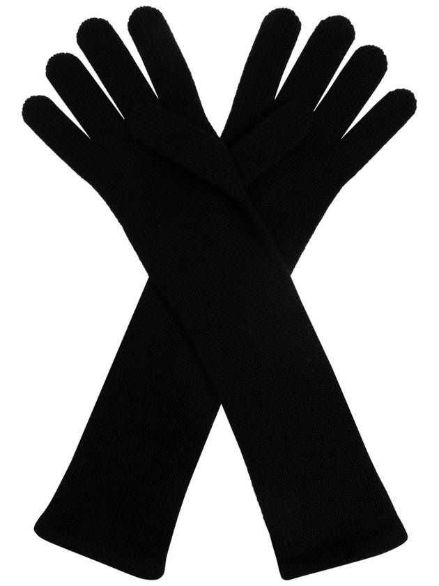 Max Mara Long Gloves Mmjock, Women's, Black - MAX MARA - BALAAN 3