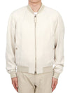 Cady Zip-Up Bomber Jacket White - TOM FORD - BALAAN 4