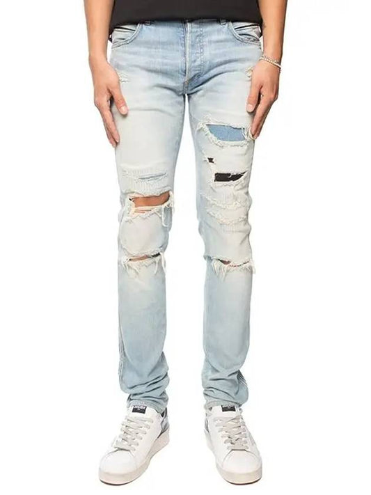 Destroyed Ice Biker Jeans S6HT596D431D - BALMAIN - BALAAN 2