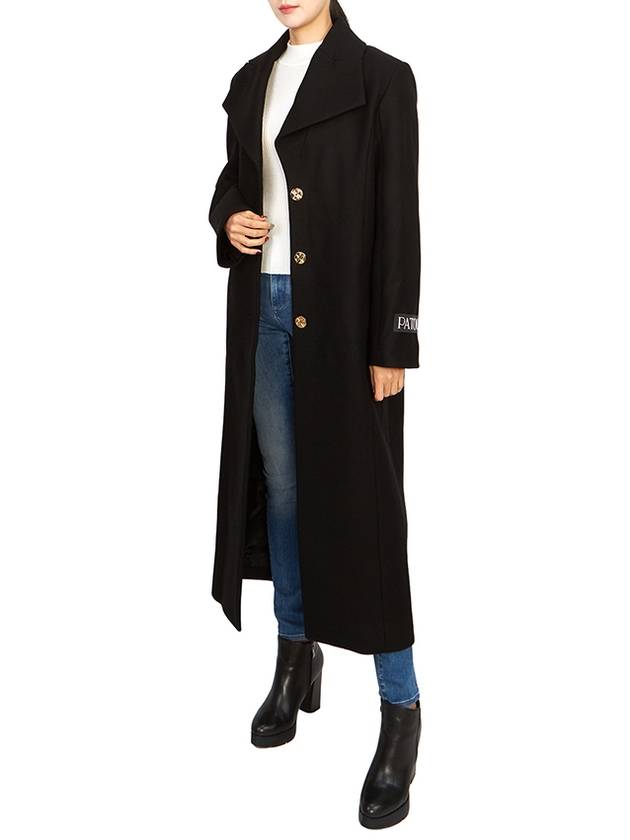 Virgin Wool Single Coat Black - PATOU - BALAAN 9