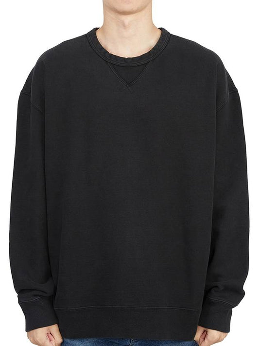 Garment Dyed Cotton Jersey Sweatshirt Black - TEN C - BALAAN 2