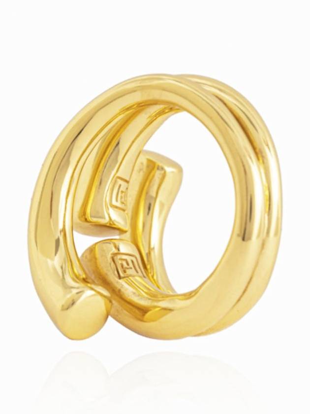 'New Tube' Gold-Colored Ring In 18K Gold-Plated Bronze Woman - FEDERICA TOSI - BALAAN 2