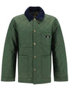 Kenning Quilting  Logo Patch Jacket Green - BARBOUR - BALAAN 3