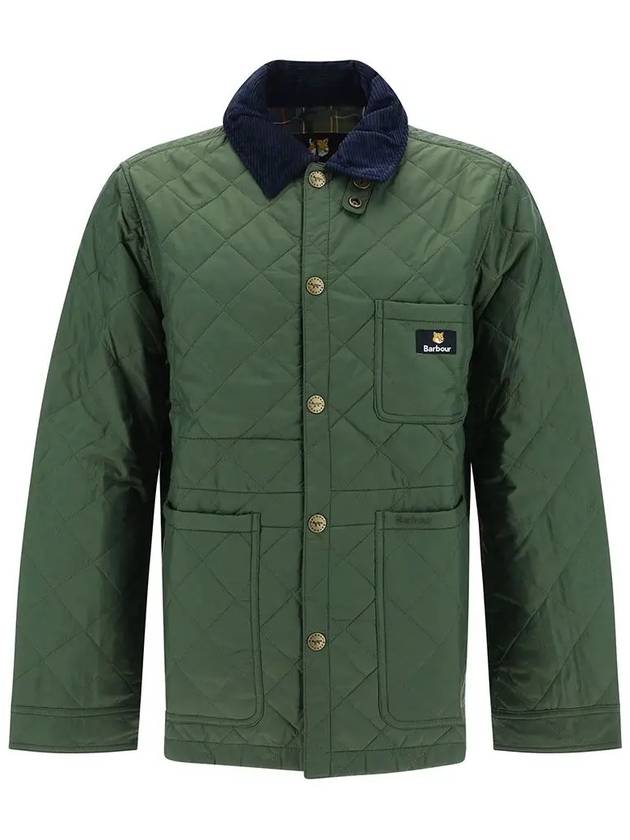 Kenning Quilting  Logo Patch Jacket Green - BARBOUR - BALAAN 2