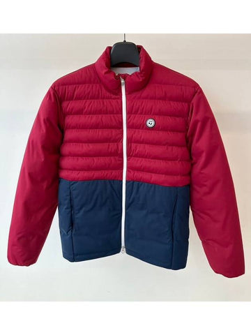 Lightweight padded jacket TD422 Burgundy Red Navy MENS M - TAYLORMADE - BALAAN 1