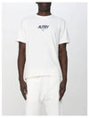 Iconic Logo Crew Neck Short Sleeve T-Shirt White - AUTRY - BALAAN 7