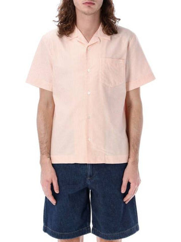 Lloyd Short Sleeve Shirt Orange - A.P.C. - BALAAN 1