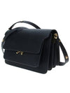 Saffiano Trunk Medium Shoulder Bag Black - MARNI - BALAAN 3