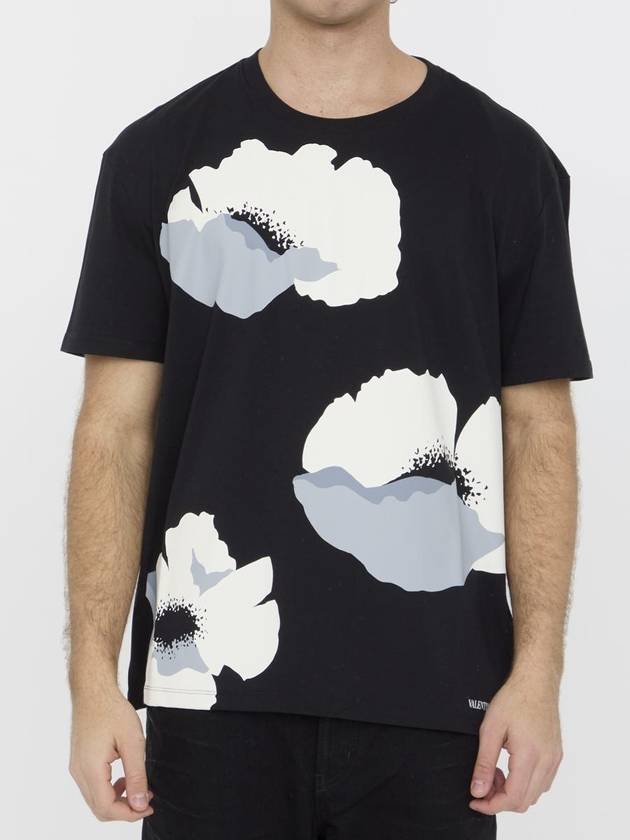 Valentino Flower Portrait T-Shirt - VALENTINO - BALAAN 1