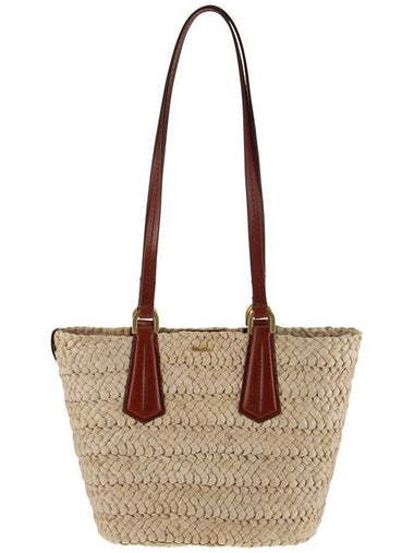 Panierm Straw Tote Bag Red Beige - MAX MARA - BALAAN 1