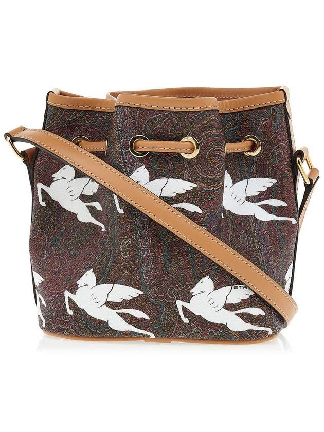 Stampa Pegasus Bucket Bag White Brown - ETRO - BALAAN 4