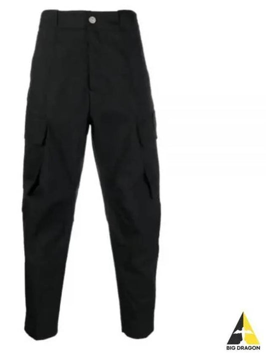 Shadow Project Cotton Nylon Ripstop Cargo Pants Black - STONE ISLAND - BALAAN 2