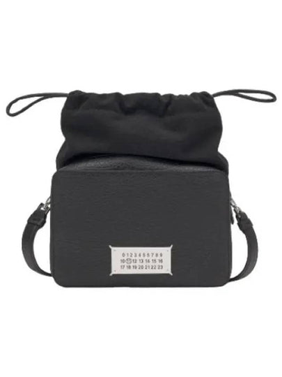 Logo Patch Leather Bucket Cross Bag Black - MAISON MARGIELA - BALAAN 2