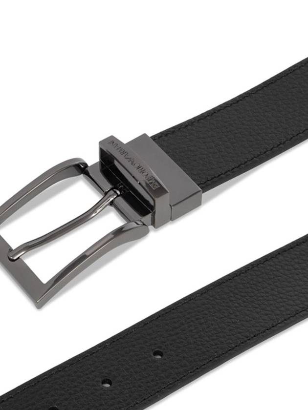 Reversible Leather Belt Black - EMPORIO ARMANI - BALAAN 6