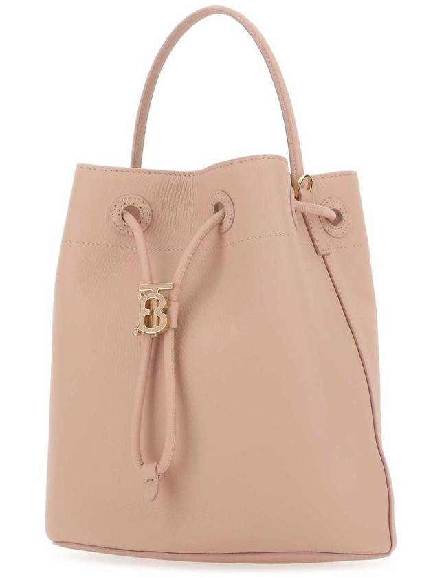 Grainy Leather Small TB Bucket Bag Pink - BURBERRY - BALAAN 3