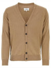 Cashmere Back Stitch Cardigan Beige - MAISON MARGIELA - BALAAN 2