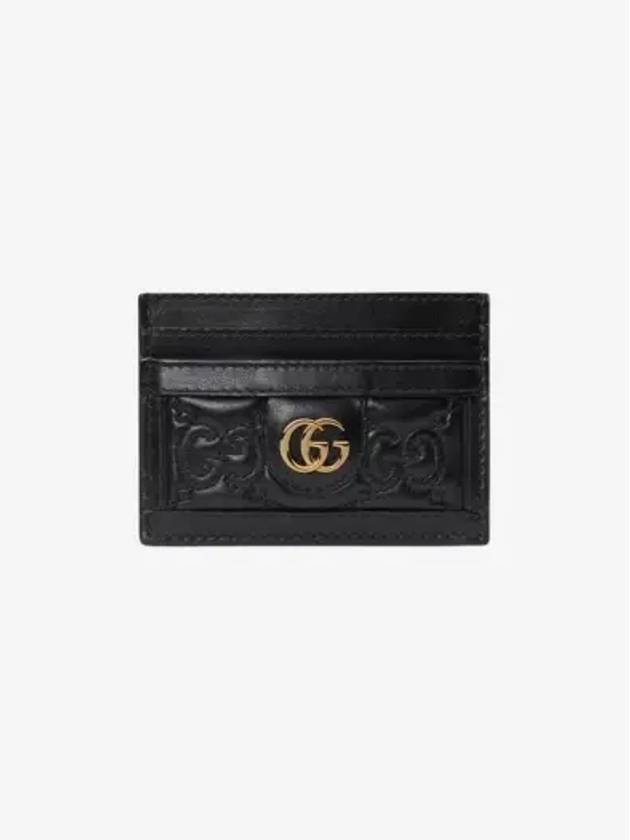 GG Matelassé Card Wallet Black - GUCCI - BALAAN 2