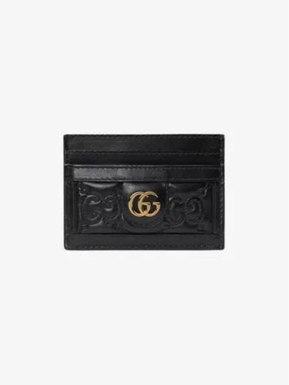 GG Matelassé Card Wallet Black - GUCCI - BALAAN 2