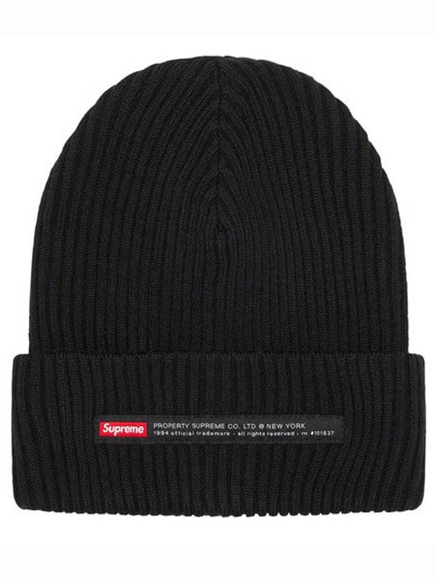 Property Label Beanie Black Property - SUPREME - BALAAN 1