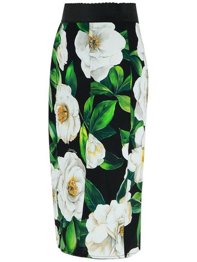 Dolce & Gabbana 'Gardenia' Black Polyester Blend Skirt - DOLCE&GABBANA - BALAAN 2